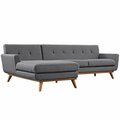 Modway Furniture Engage Left-Facing Sectional Sofa, Gray EEI-2068-DOR-SET